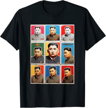 Kim Jong-un Pop Art Grid T-Shirt
